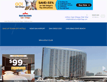 Tablet Screenshot of hoteldiscountssandiego.com